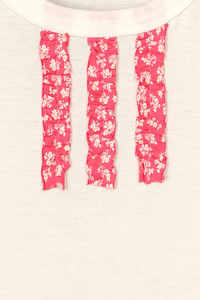 Cream Dreamsicle Blooms Legging Set - De - Nap.in - Nightwear