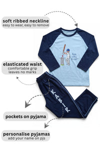 Born To Play Cricket Pyjama Set