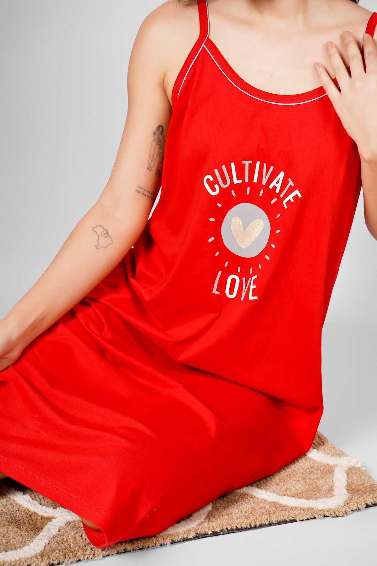 Cultivate Love Spaghetti Nightdress - De - Nap.in - Nightwear