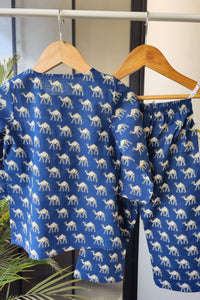 Desert Caravan Mul Kurta Pyjama Set Girls / Boys - De - Nap.in - Nightwear