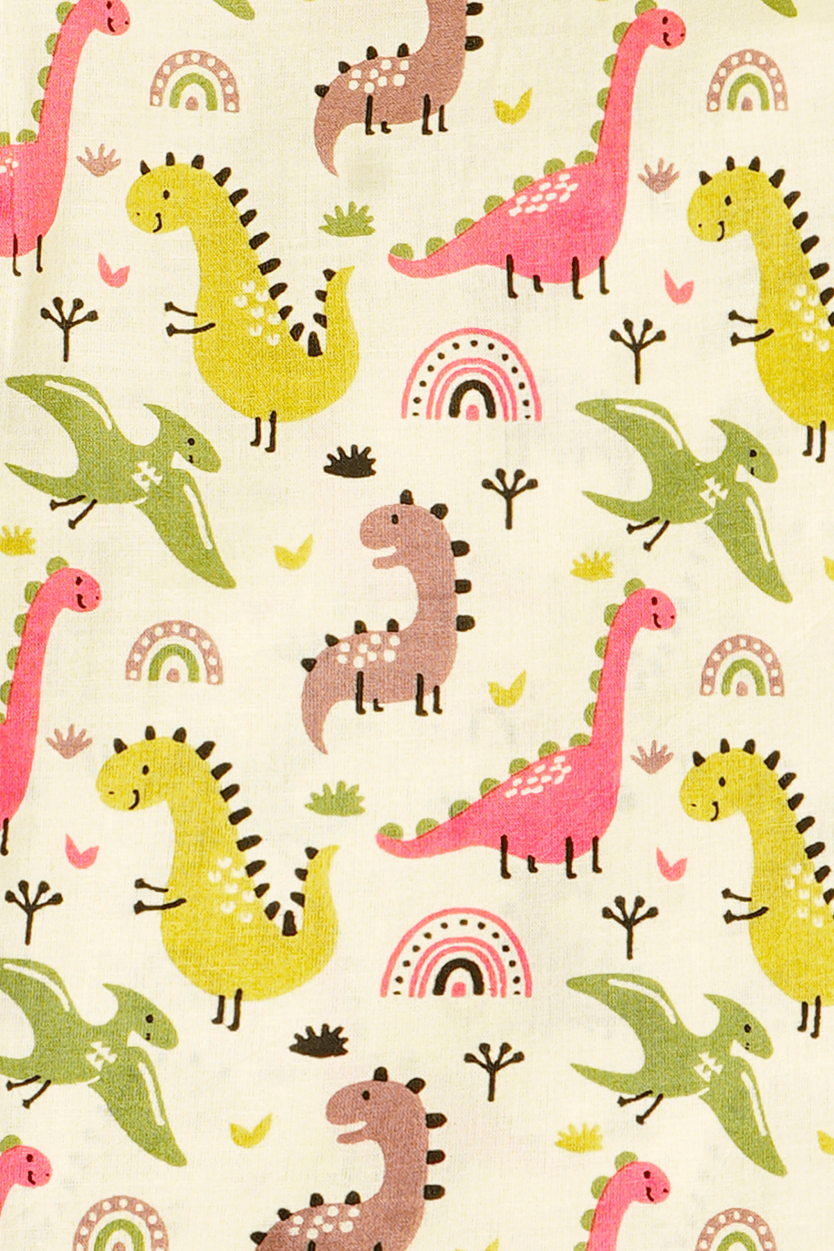 Dino Delight Kurta Pyjama Set For Girls / Boys - De - Nap.in - Nightwear