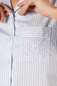 Dreamy Blue Stripes Pyjama Set - De - Nap.in - Nightwear
