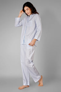 Dreamy Blue Stripes Pyjama Set - De - Nap.in - Nightwear