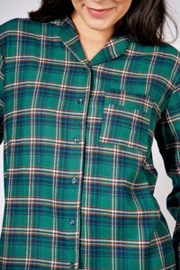 Evergreen Nights Flannel Pyjama Set - De - Nap.in - Nightwear