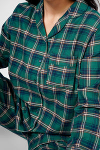 Evergreen Nights Flannel Pyjama Set - De - Nap.in - Nightwear