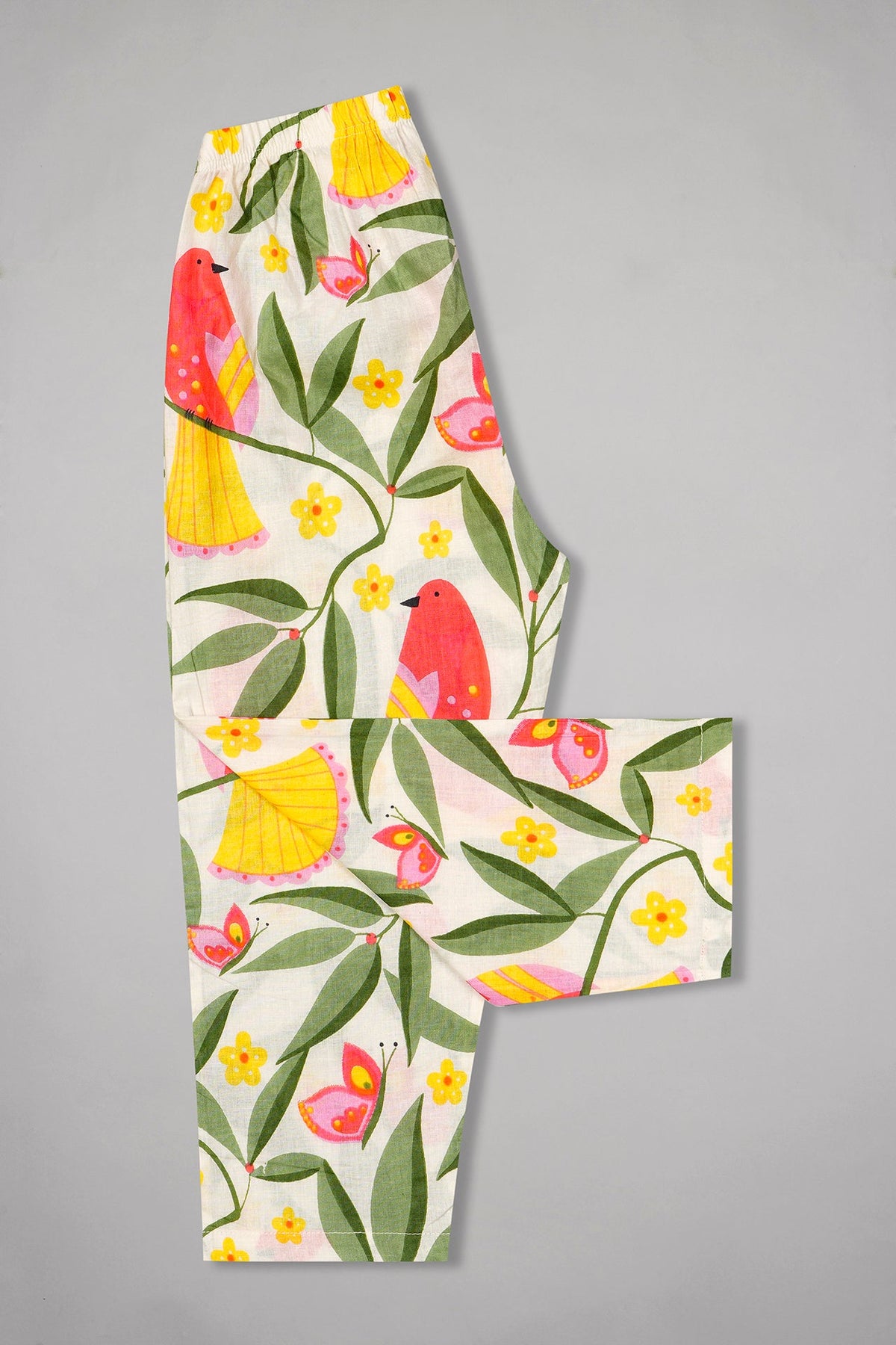 Feathered Floral Kurta Pyjama Set - De - Nap.in - Nightwear