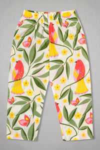 Feathered Floral Kurta Pyjama Set - De - Nap.in - Nightwear