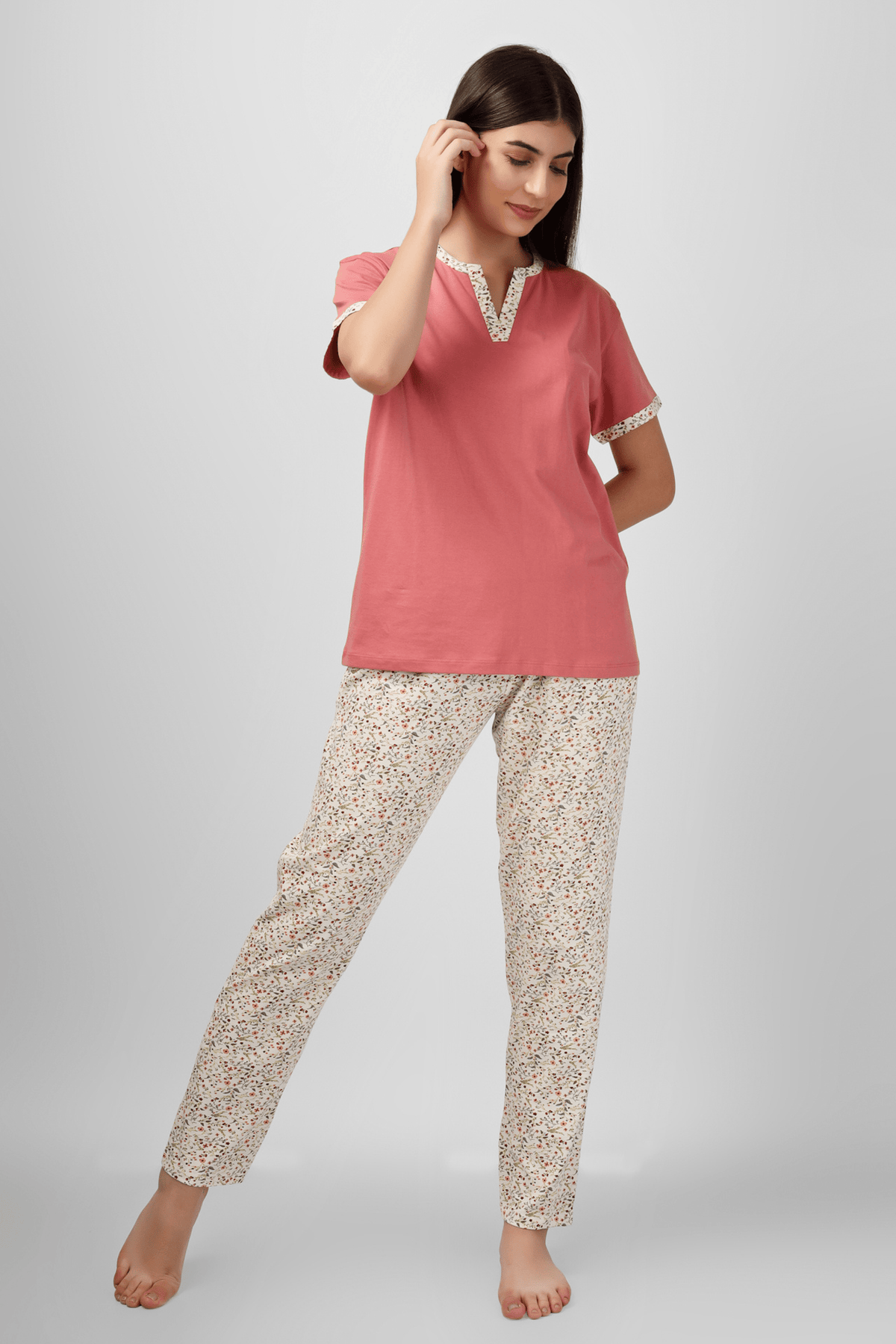 Floral Whispers Pyjama Set - De - Nap.in - Nightwear