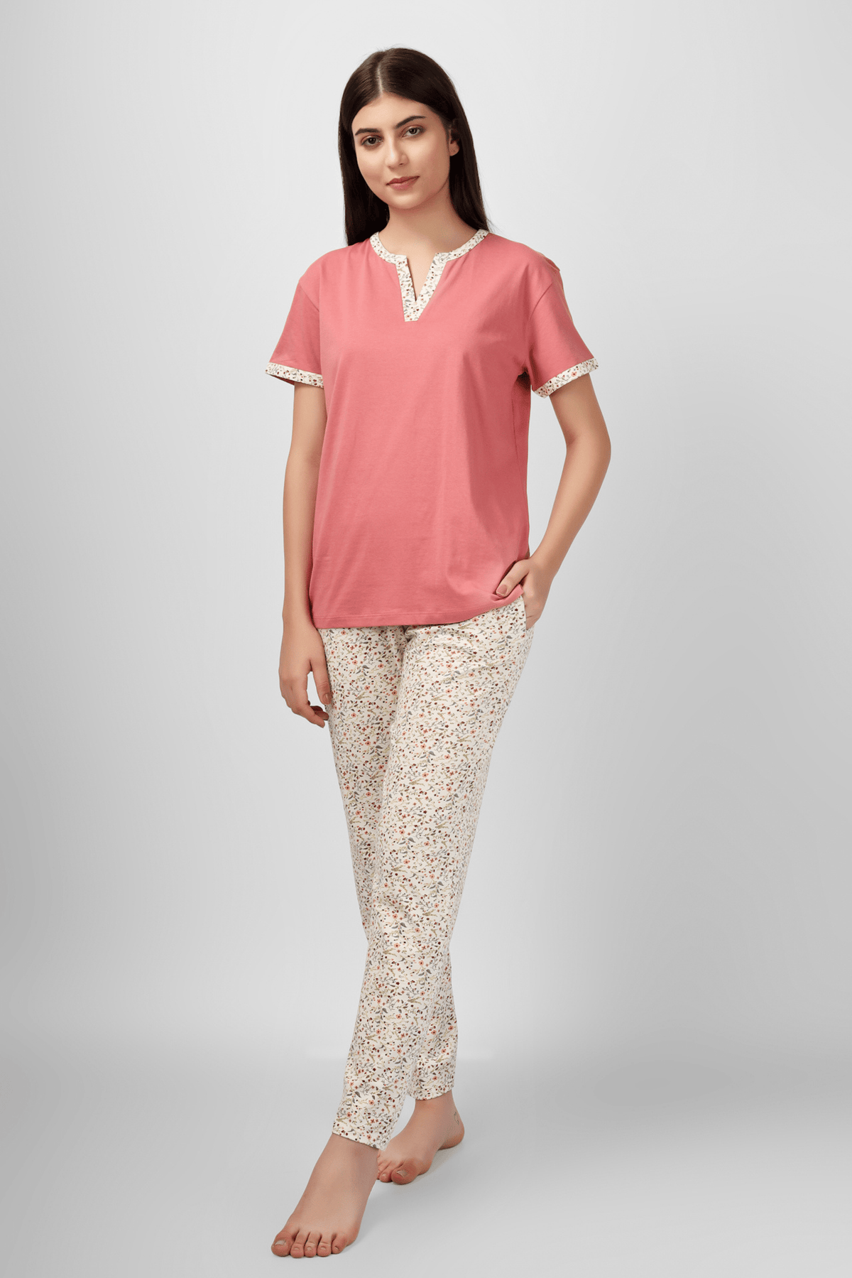 Floral Whispers Pyjama Set - De - Nap.in - Nightwear