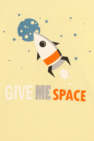 Give Me Space Full Sleeves Pyjama Set - De - Nap.in - Nightwear