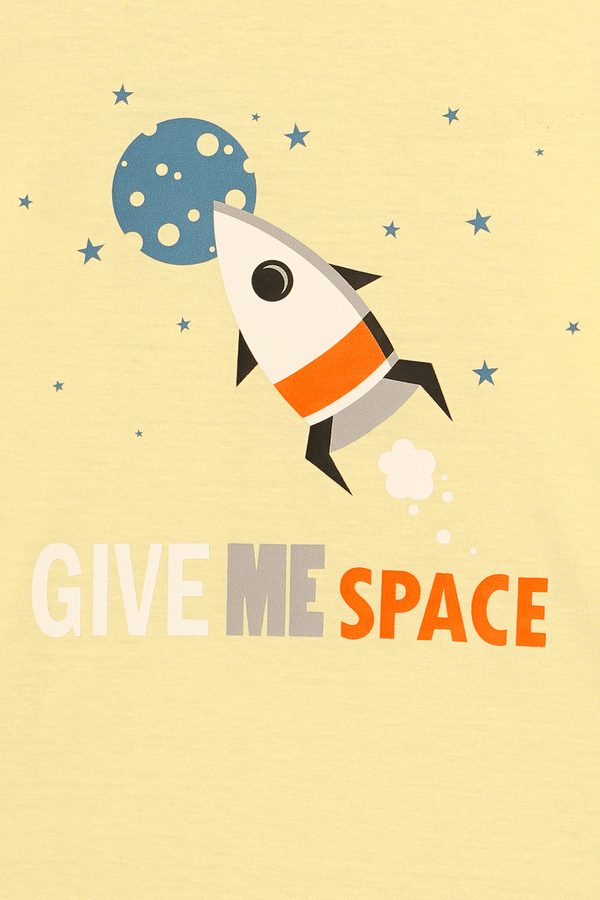 Give Me Space Full Sleeves Pyjama Set - De - Nap.in - Nightwear
