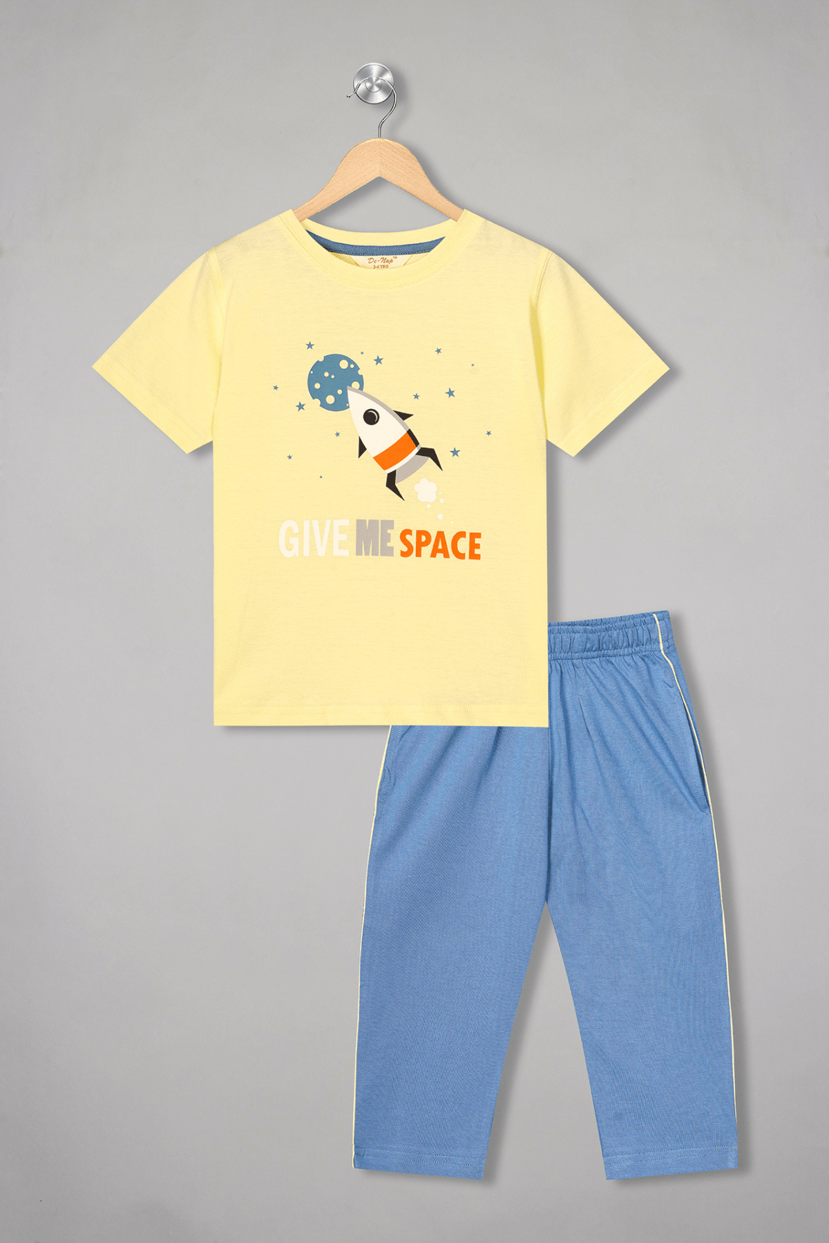 Give Me Space Short Sleeves Pyjama Set - De - Nap.in - Nightwear