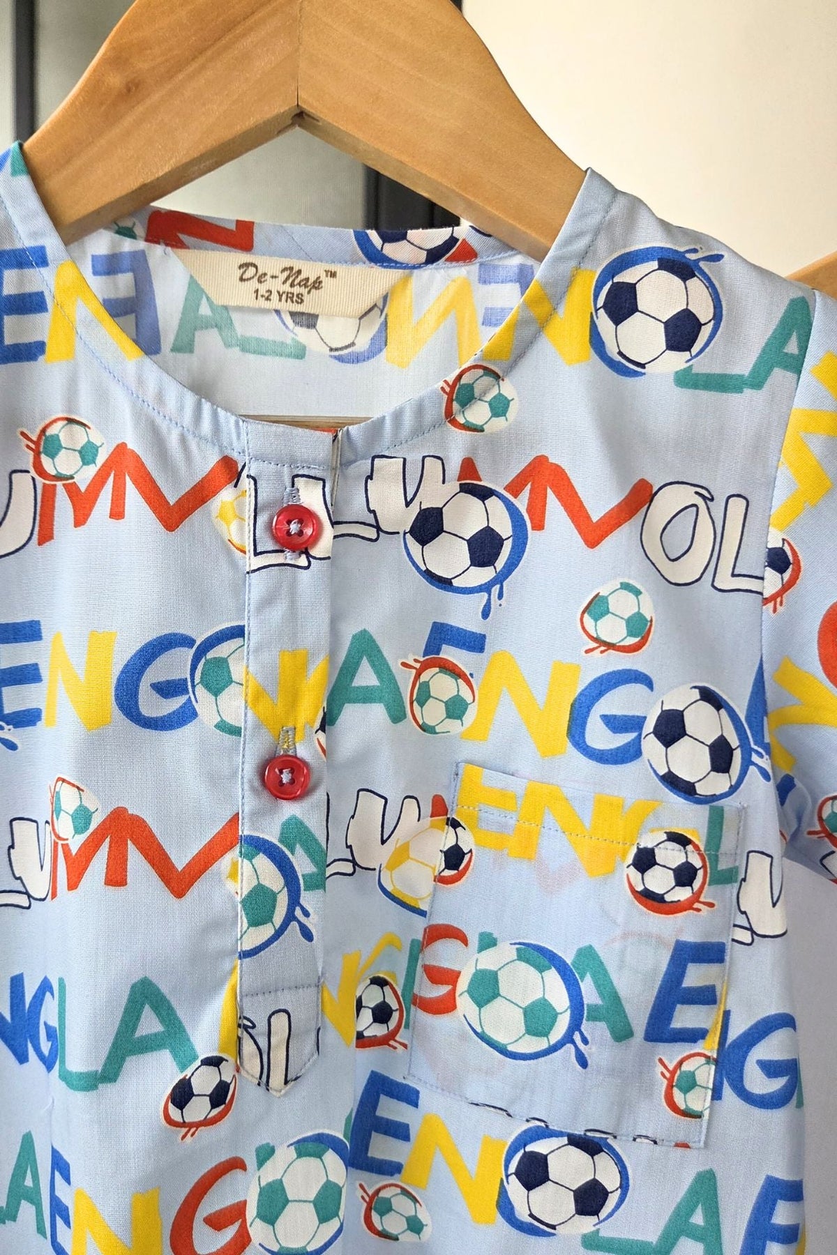 Goal Getter Kurta Pyjama Set Girls / Boys - De - Nap.in - Nightwear