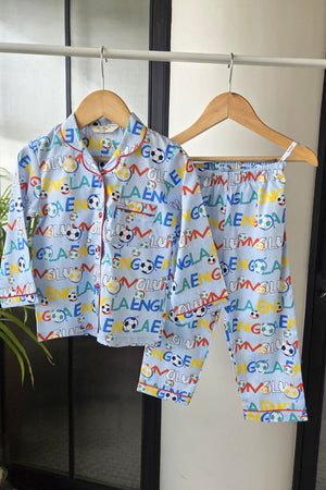 Goal Getter - Pyjama Set Girls / Boys - De - Nap.in - Nightwear