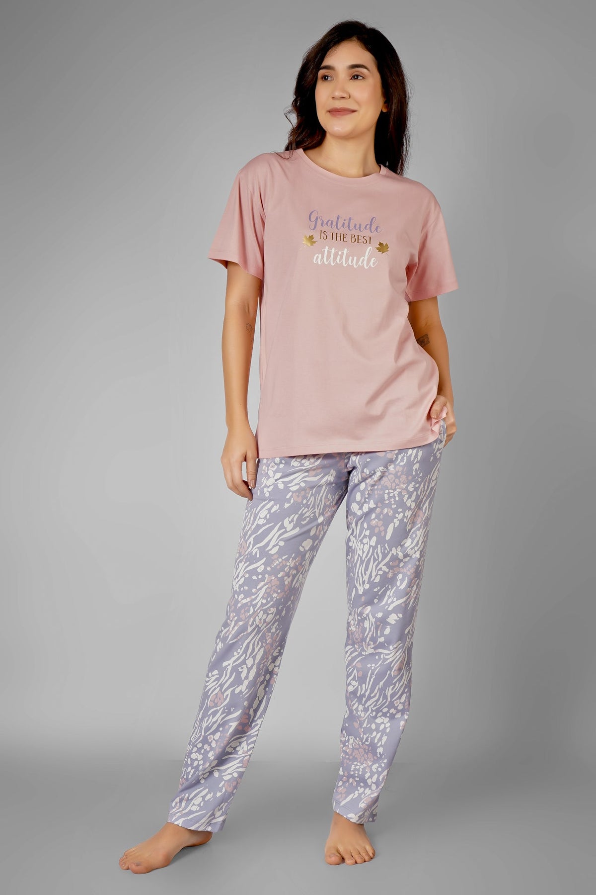 Gratitude In Bloom Pyjama Set - De - Nap.in - Nightwear