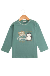 Green Peter The Penguin Pyjama Set - De - Nap.in - Nightwear