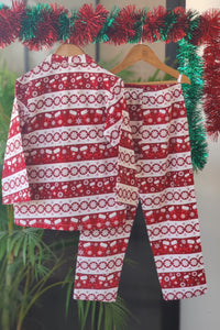 Holiday Cheer Pyjama Set (Girl) - De - Nap.in - Nightwear