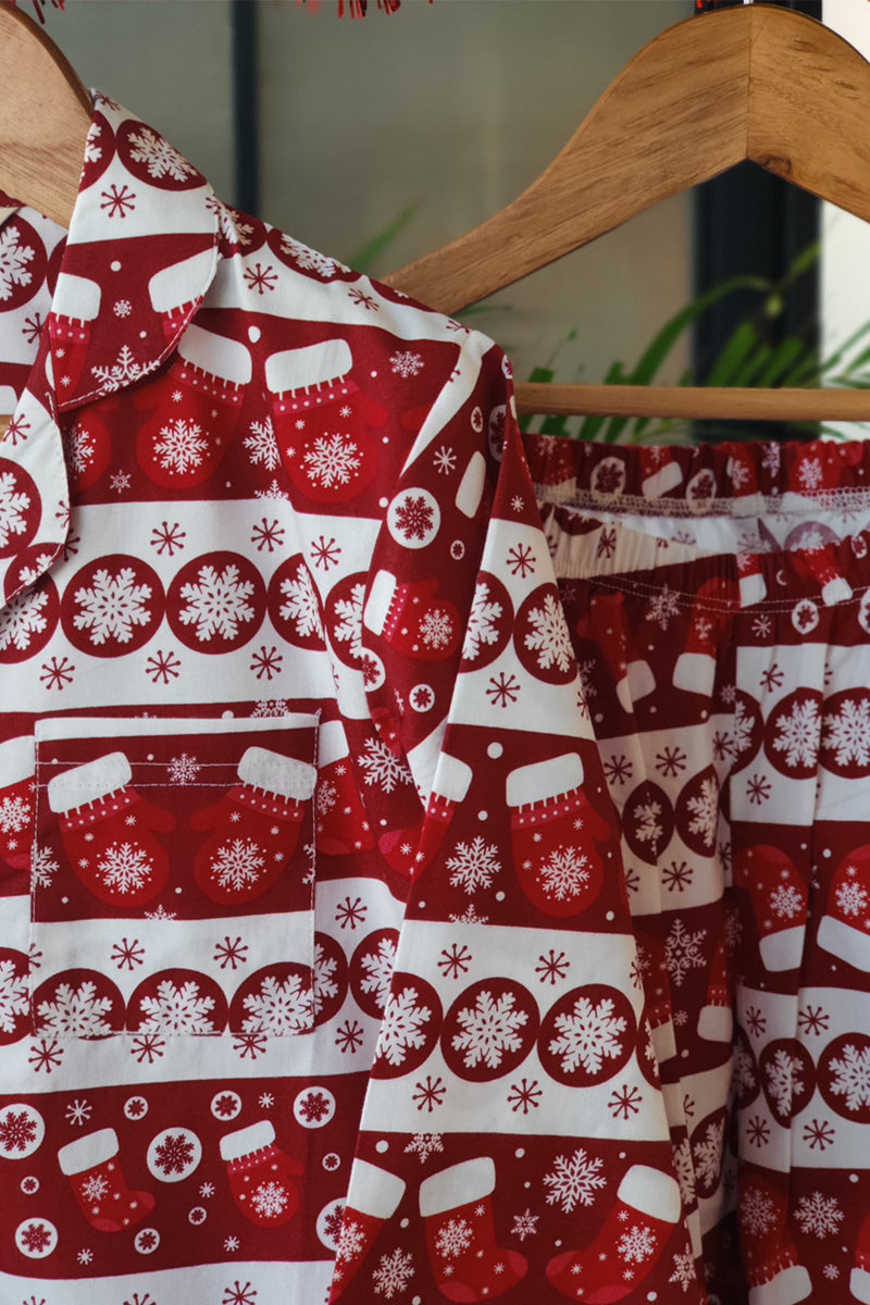 Holiday Cheer Pyjama Set (Girl) - De - Nap.in - Nightwear