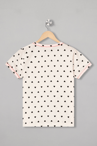 I Love Snuggles Short Sleeves Pyjama Set - De - Nap.in - Nightwear