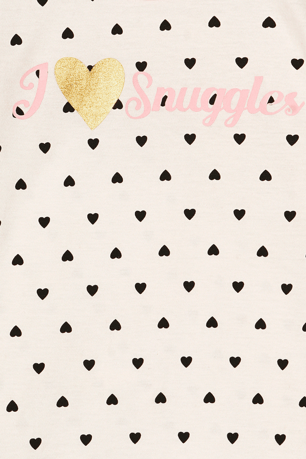 I Love Snuggles Short Sleeves Pyjama Set - De - Nap.in - Nightwear