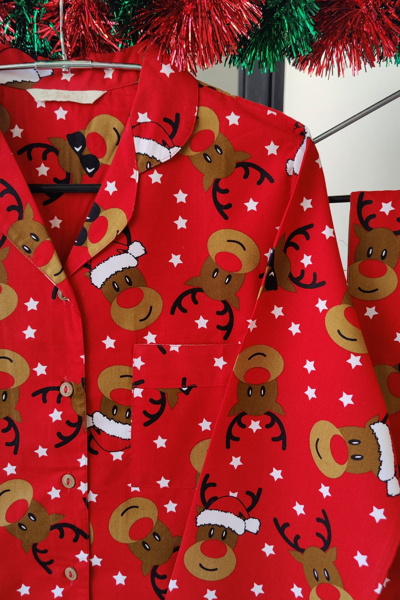Jolly Reindeer Luxe Pyjama Set Women - De - Nap.in - Nightwear