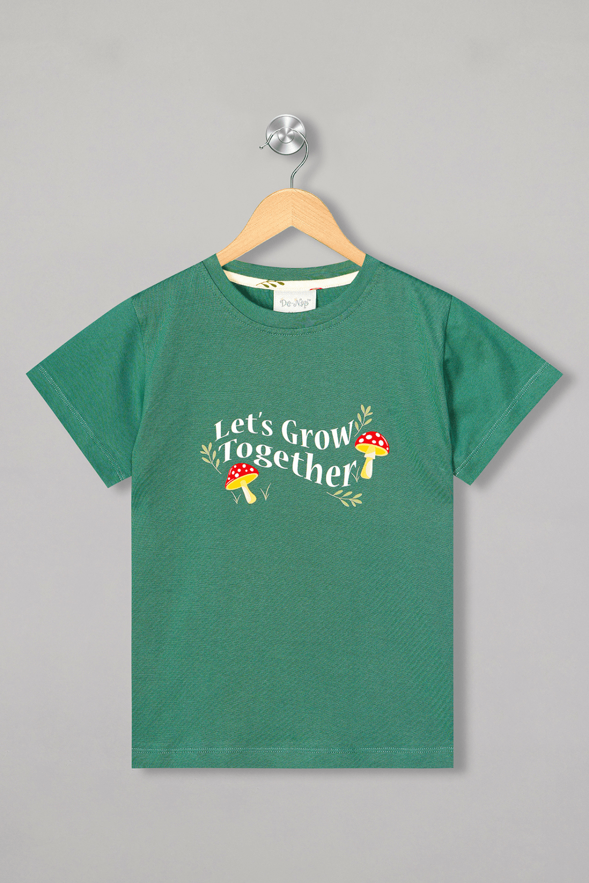Let's Grow Together Pyjama Set For Girls - De - Nap.in - Nightwear