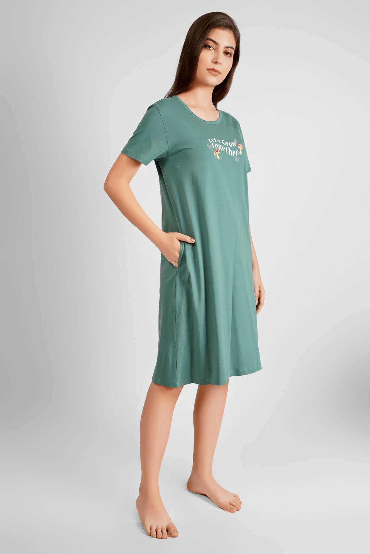 Let's Grow Together Short Nighty - De - Nap.in - Nightwear
