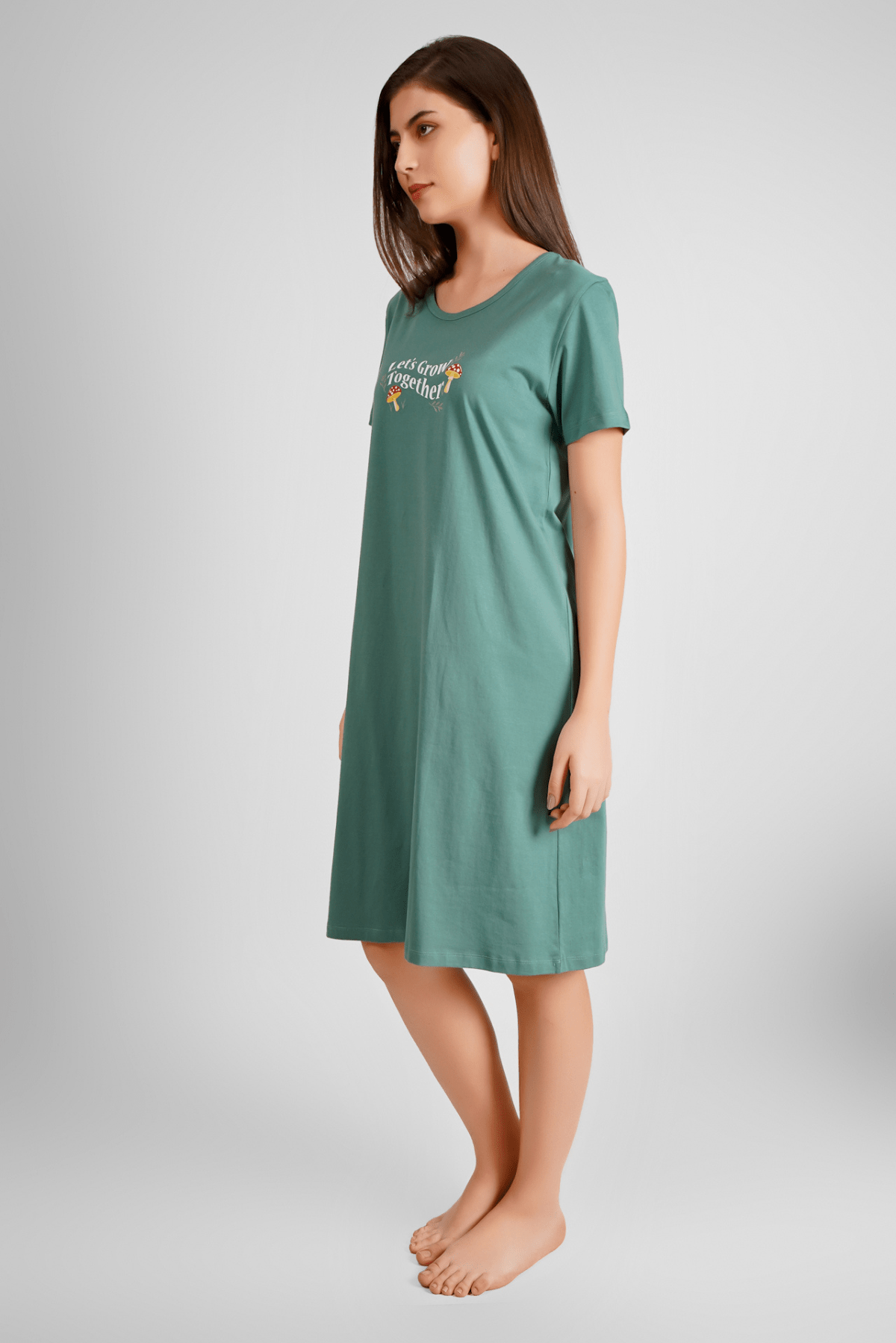 Let's Grow Together Short Nighty - De - Nap.in - Nightwear