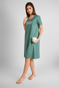 Let's Grow Together Short Nighty - De - Nap.in - Nightwear