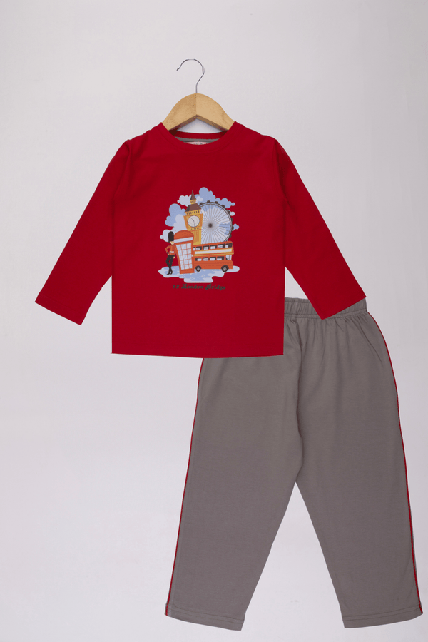 London Bus Pyjama Set - De - Nap.in - Nightwear