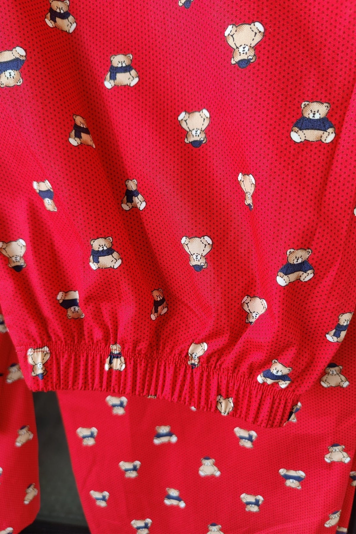 Luxe Bear Red Pyjama Set Women - De - Nap.in - Nightwear