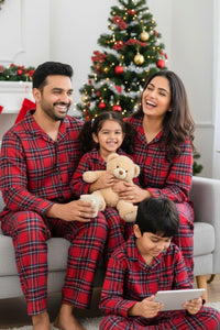 Luxe Checks Pyjama Set (Boy) - De - Nap.in - Nightwear