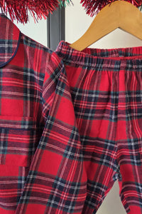 Luxe Checks Pyjama Set (Boy) - De - Nap.in - Nightwear