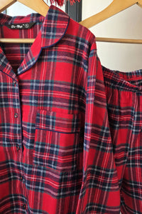 Luxe Checks Pyjama Set (Women) - De - Nap.in - Nightwear