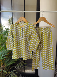 Majestic Elephant Mul Kurta Pyjama Set Girls / Boys - De - Nap.in - Nightwear
