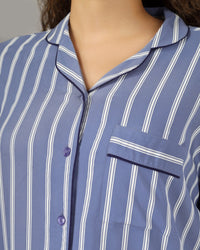 Midnight Mist Viscose Nightdress - De - Nap.in - Nightwear