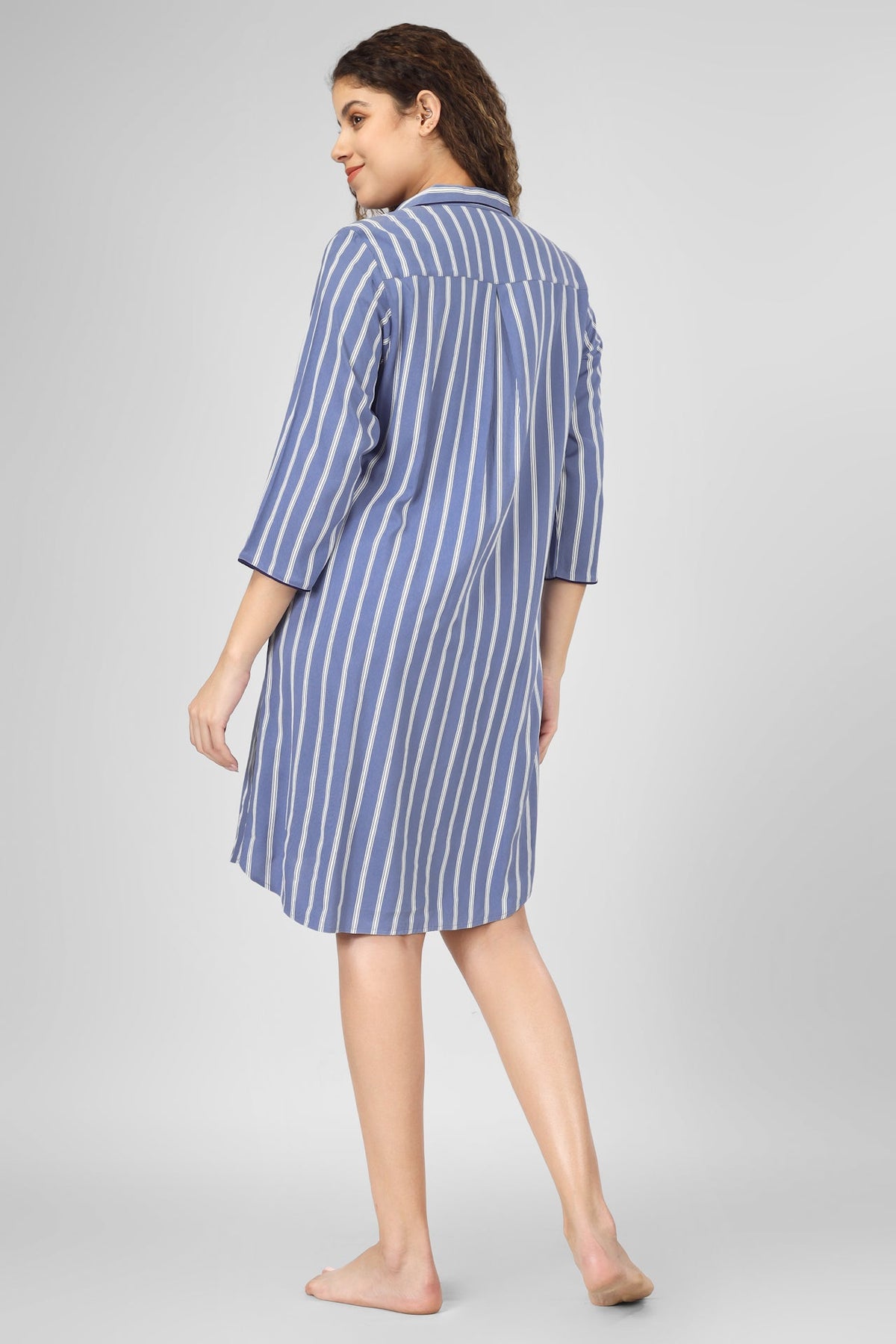 Midnight Mist Viscose Nightdress - De - Nap.in - Nightwear