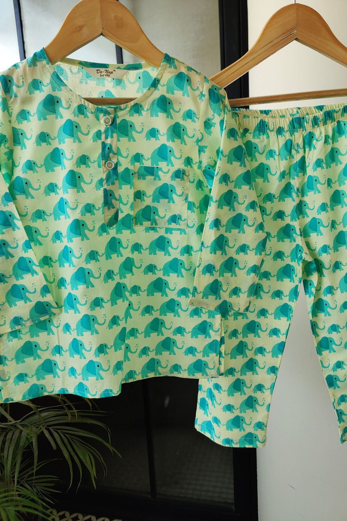 Mini Maharaja Nights Mul Kurta Pyjama Set Girls / Boys - De - Nap.in - Nightwear