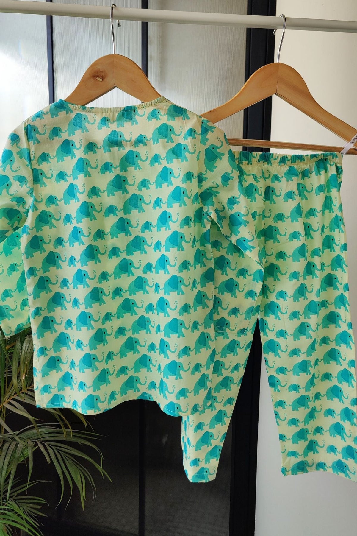 Mini Maharaja Nights Mul Kurta Pyjama Set Girls / Boys - De - Nap.in - Nightwear