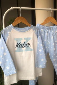 My Star Pyjama Set Blue - De - Nap.in - Nightwear