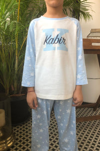 My Star Pyjama Set Blue - De - Nap.in - Nightwear