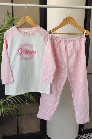 My Star Pyjama Set Pink - De - Nap.in - Nightwear