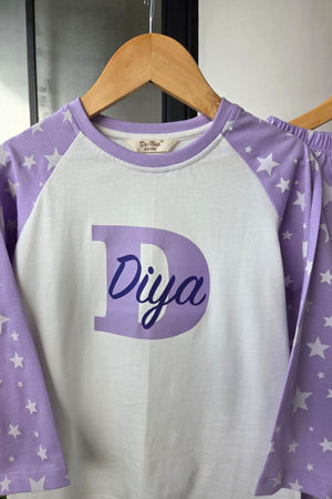 My Star Pyjama Set Purple - De - Nap.in - Nightwear