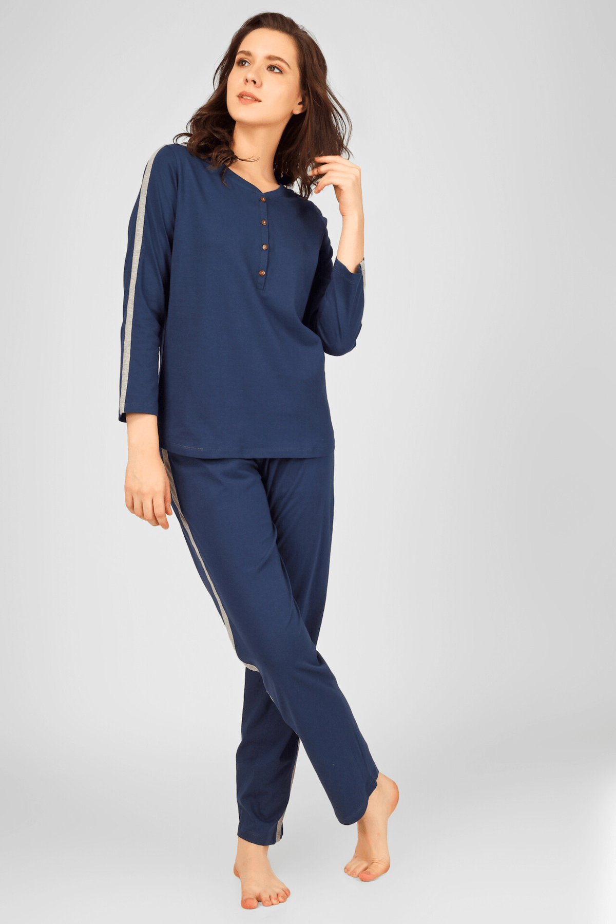 Navy Nauveou Lounge Set - De - Nap.in - Nightwear
