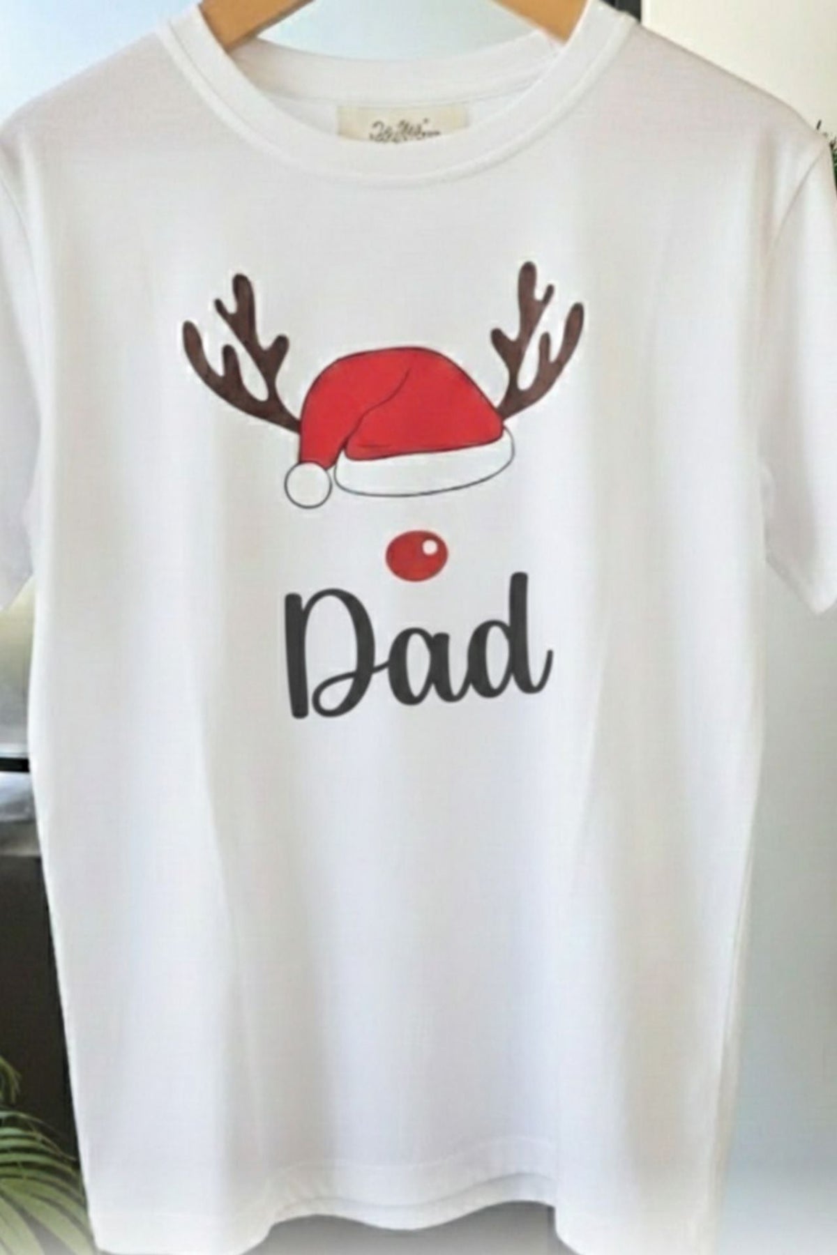 Personalised Christmas White T-Shirt (Man) - De - Nap.in - Nightwear