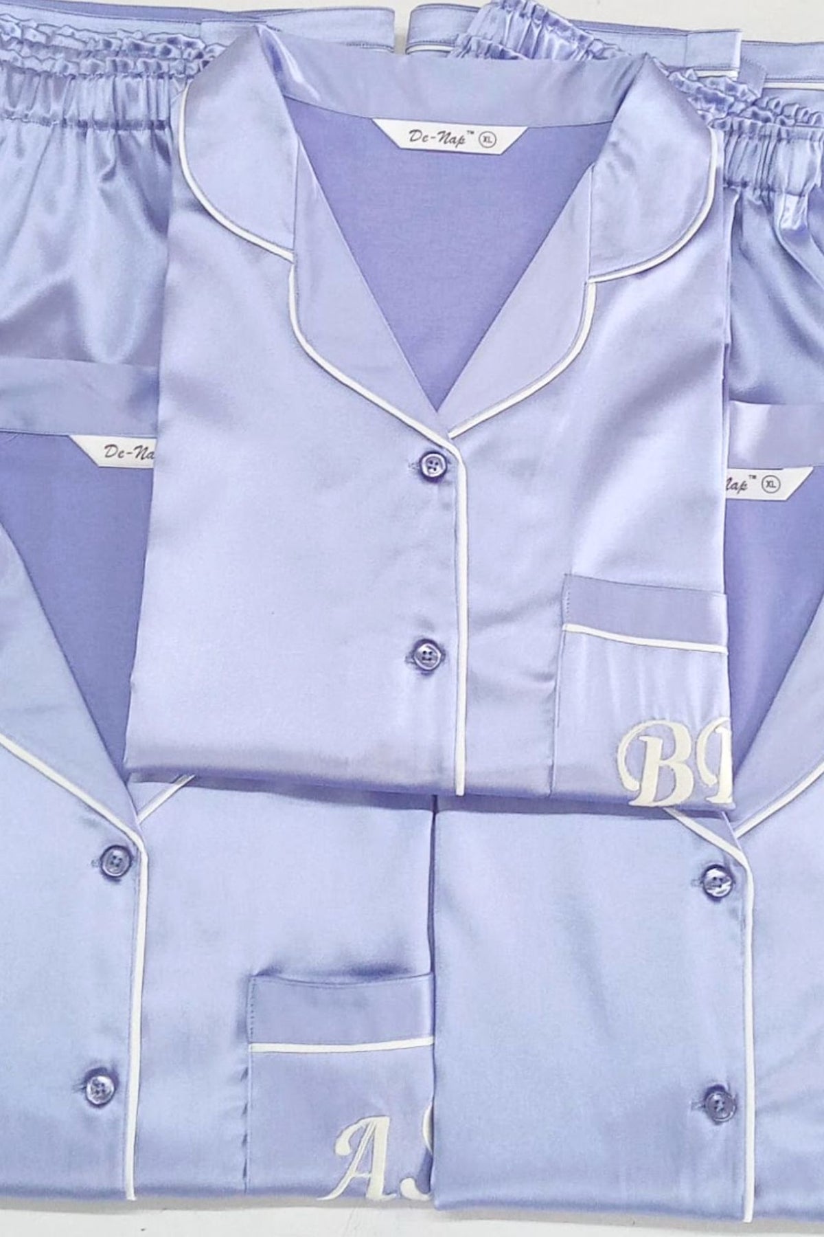 Lavender Satin Pyjama Set