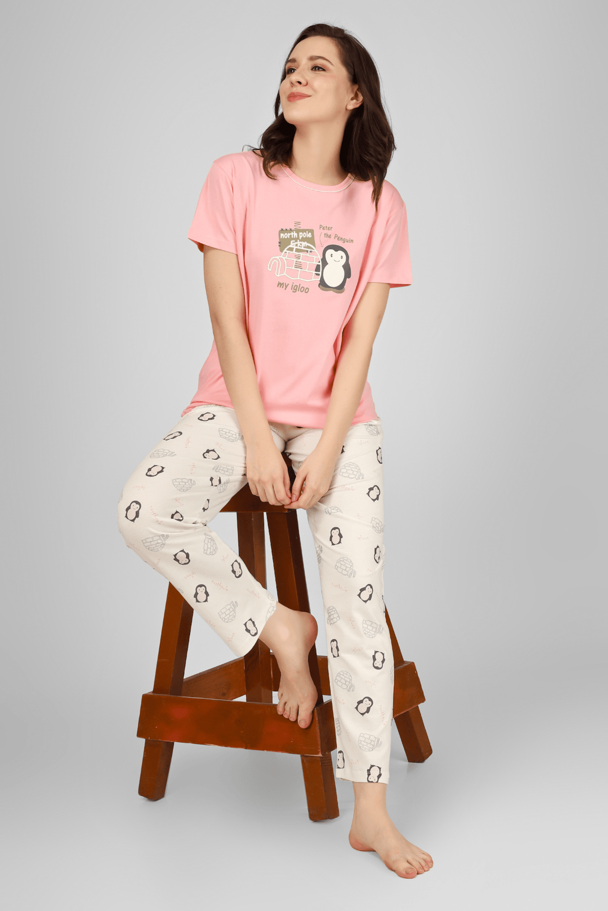 Peter The Penguin Pyjama Set - De - Nap.in - Nightwear