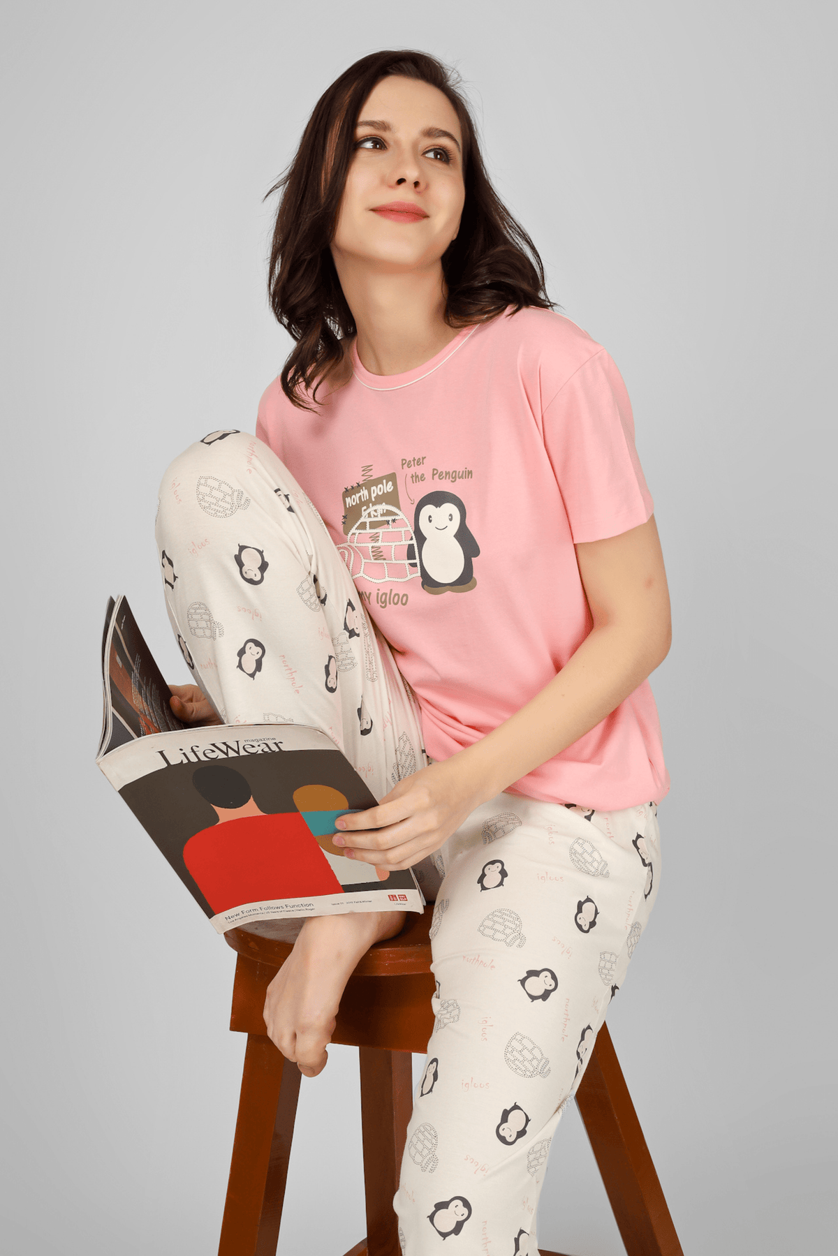 Peter The Penguin Pyjama Set - De - Nap.in - Nightwear