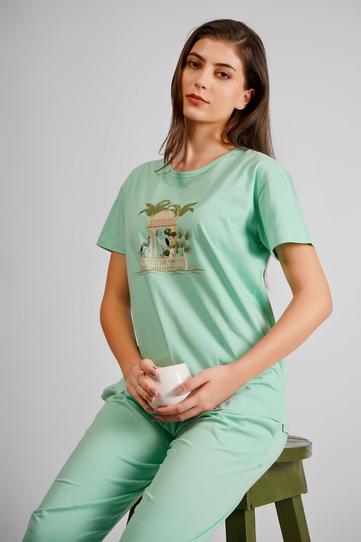 Pista Moghul A touch Of Class Coord Set - De - Nap.in - Nightwear