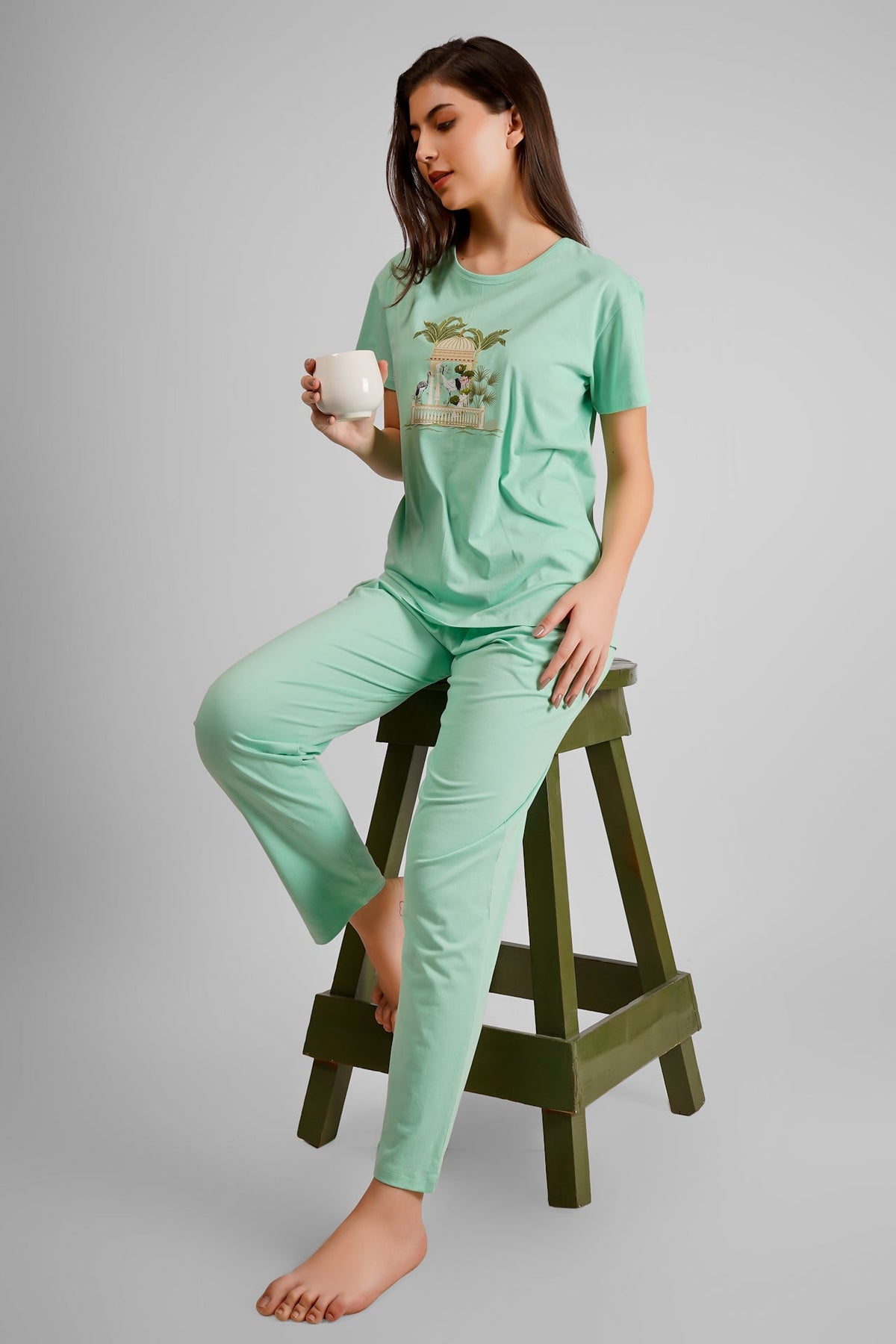 Pista Moghul A touch Of Class Coord Set - De - Nap.in - Nightwear